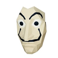 Daliho maska NovéKartónová maska na stenu 3D