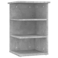 vidaXL Bočná skrinka, sivá betónová, 35x35x55 cm, drevotrieska