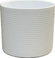 Osłonka ceramiczna biała 13 cm cylinder