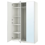 IKEA PAX / AHEIM Kombinacja szafy, biały/lustro, 150x60x236 cm
