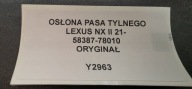 Blende Abdeckung öv, szíj hinten LEXUS NX II 21- Original 58387-78010
