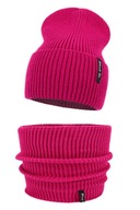 KOMPLET DZIECIĘCY KOMIN CZAPKA BEANIE JESIEŃ / ZIMA 1 - 4 LATA