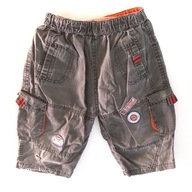 Spodnie CHŁOPIĘCE joggery Brązowe Kieszonki roz. 80-86 cm A1766