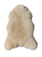 Prírodná biela ovčia koža - Anglická - S