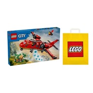 LEGO CITY č. 60413 - Hasičské záchranné lietadlo + Darčeková taška LEGO