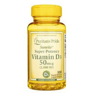 Vitamín D3 2000IU Softgel Imunita Silné kosti Sunvite D3 100 kapsúl