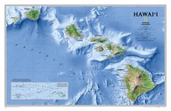 HAWAJE mapa ścienna NATIONAL GEOGRAPHIC