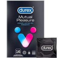 Prezerwatywy Durex MUTUAL PLEASURE wydłużające sex 16 szt. prążki wypustki