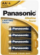 BATERIE PANASONIC LR06 1,5V AA 4 Alkaliczne Power