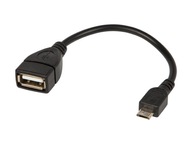 Adapter USB gniazdo USB A-wtyk micro USB kabel
