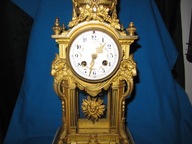 -[@8p] Przesliczny zegar kominkowy zlocony ok,1850r