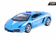 Model 1:34, LAMBORGHINI Gallardo LP560-4, POLIZIA, niebieski (A876LAGPN)