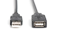 Kabel przedłużający USB 2.0 HighSpeed Typ USB A/USB A M/Ż aktywny, czarny