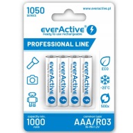 Akkumulátor nikkel-fém-hidrid Everactive AAA (R3) 1050 mAh 4 db