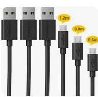 Kabel USB 0,6m 0,9m 1,2 m USB 2.0 USB A Micro-USB B Czarny 3pak