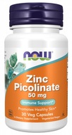 NOW FOODS Zinc Picolinate - Pikolinian Cynku 50 mg (30 kaps.)