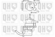 QH Pompa paliwa RENAULT R18 1.6, TRAFIC 1.6 1983-1986