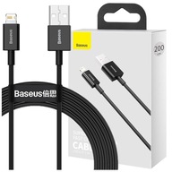 baseus> SUPERIOR USB KÁBEL - LIGHTNING 2,4 A 2 M ČIERNY