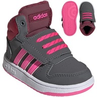 BUTY DZIECIĘCE ADIDAS HOOPS OCIEPLANE NA RZEPY