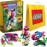 LEGO Creator 3 v 1 31144 Exotický ružový papagáj + originálna taška LEGO!