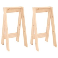 Stoličky, 2 ks, 40x40x75 cm, masívne borovicové drevo