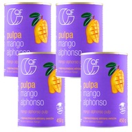 4 x Quality Food pulpa z mango 450g