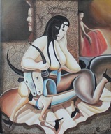 Angel Preciados 1953 - Alegoria a Paloma Picasso