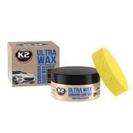 TWARDY WOSK DO LAKIERU K2 ULTRA WAX 250G , GĄBKA