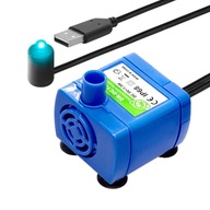 Elektrické čerpadlo USB Vodný motor Pet so svetlami