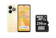 Smartfón Infinix SMART 8 3 GB / 64 GB 4G (LTE) zlatý + Pamäťová karta SD Goodram M1AA-2560R12 256 GB