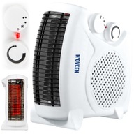 ERŐS ELEKTROMOS HŐSUGÁRZÓ VENTILÁTOROS FŰTÉS TERMOSZTÁTTAL 2000W