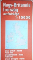 Nagy-Britannia Iroszag autokepe 1:1000 000 -