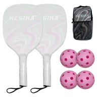 RAKIETA PICKLEBALL PADDLE PALETKA WYTRZYMAŁA MOCNA ZESTAW RÓŻOWY