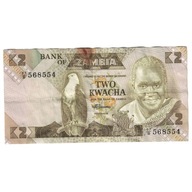 Banknot, Zambia, 2 Kwacha, Undated (1980-88), KM:2