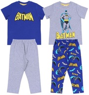 2x Modro-sivé pyžamo Batman DC COMICS 122 cm