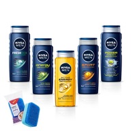 ŻEL POD PRYSZNIC NIVEA MEN ZESTAW 5 X 500ML MĘSKI MIX