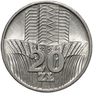 20 złotych 1973 WIEŻOWIEC I KŁOSY St I/-I Menniczy