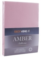 Prześcieradło AMBER kolor liliowy jersey 180-200x200 decoking - FITTED/AMBE