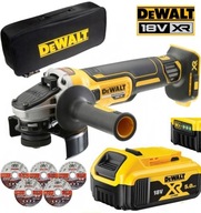 DeWALT DCG405 XR 18V 125mm + DCB184 5.0Ah 5Ah XR 18V + TORBA + TARCZKI INOX