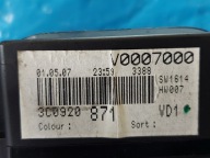 dials clock PASSAT B6 2.0 TDI 3C0920871