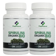Spirulina Organic Bio oczyszczanie detox 600 tabl