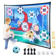 SET ZÁHRADNÁ FUTBALOVÁ BRÁNKA PRE FUTBAL PODLOŽKA PRESNOSTI + 2 LOPTY