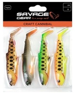 SAVAGE GEAR ZESTAW GUM CANNIBAL CRAFT 12.5CM 20G 4SZT MIX DW