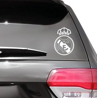 Real Madrid samolepka na auto, auto, biela
