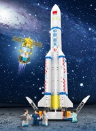 Sembo Block detská hračka raketa model Long March 5 nosná raketa
