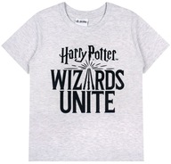 Sivé tričko s potlačou Harry Potter 128 cm