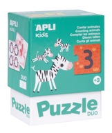Puzzle Duo Apli Kids Počítanie zvieratiek