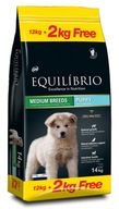 Equilibrio Pes šteňa stredného plemena 12 kg + 2 kg (14 kg)