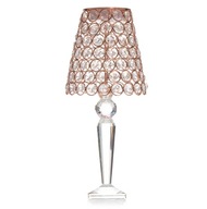 Lampka lampa led glamour kryształ podstawa z akrylu 33cm