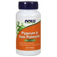 NOW FOODS Pygeum (Africká slivka) & Saw Palmetto (Sabalová palma) (60